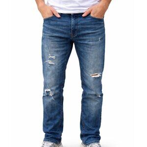 BKE The Jake Buckle jeans factory distressed holy lived in look men's SZ 36"X32"